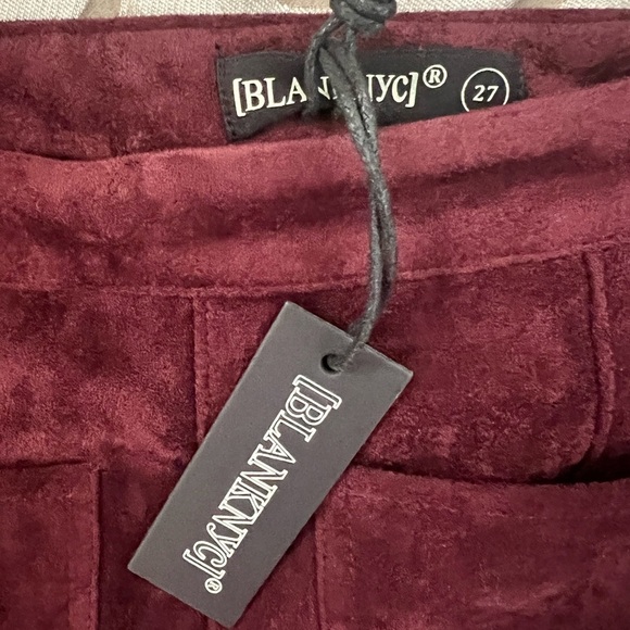 BLANK NYC faux suede boot cut pants with side zipper Size 27, NWT - Picture 7 of 13